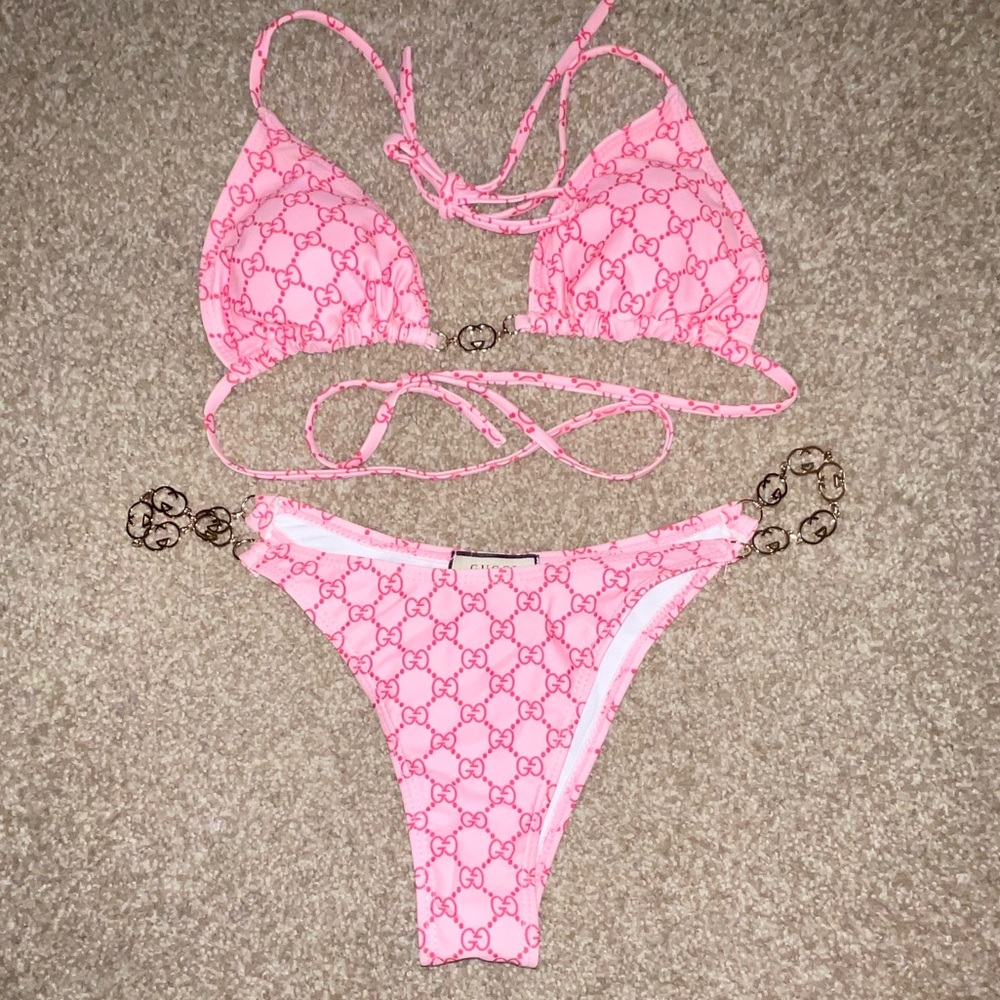 GG print bikini